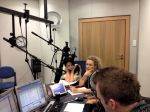 Blogerzy w radiu - w studiu S - 1 podczas emisji programu- foto Paweł Krzych