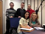 Blogerzy w radiu - w studiu S - 1 podczas emisji - foto Paweł Krzych